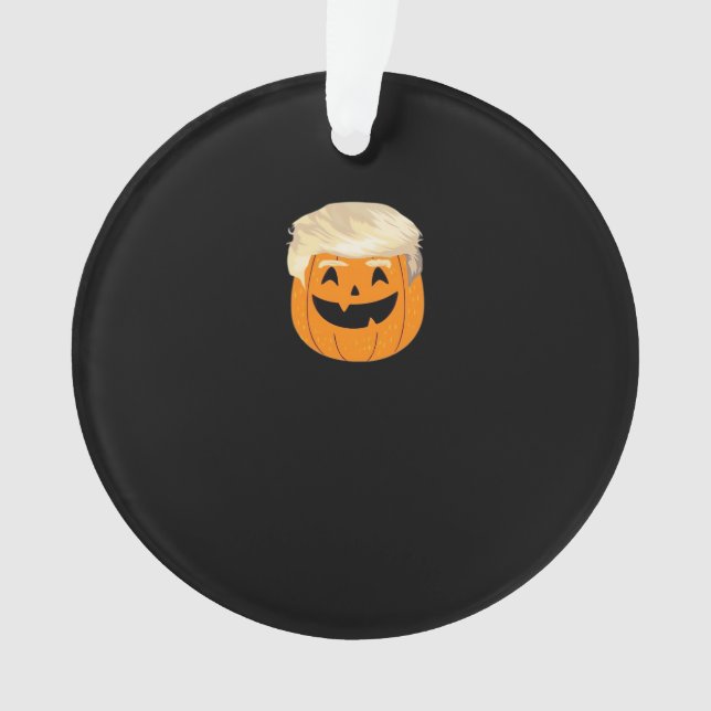 Ornamento Trumpkin Pumpkin Halloween Clássico (Frente)