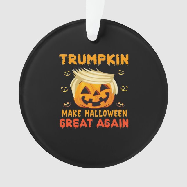 Ornamento Trumpkin - Tornar O Excelente De Halloween Clássic (Frente)