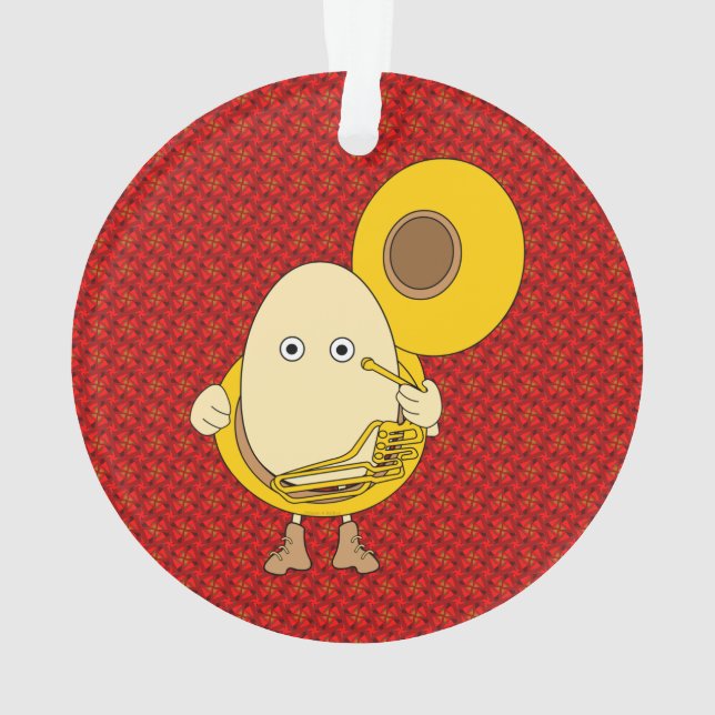 Ornamento Tuba Player Egghead (Verso)