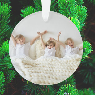 Ornamento Tudo é Foto Mínima para Crianças de Natal Bright M