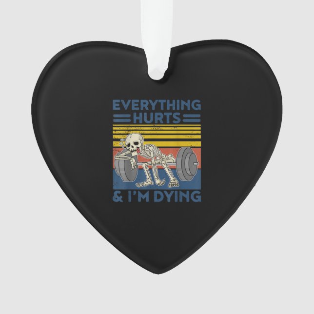 Ornamento Tudo Magoa Pesar Ness Gym Gift (Frente)