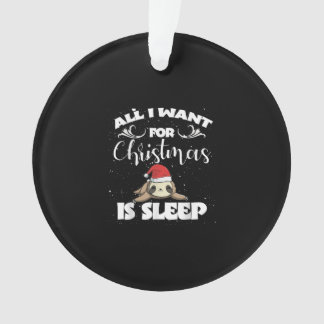 Ornamento Tudo O Que Quero Para O Natal É Dormir - Humor Xma