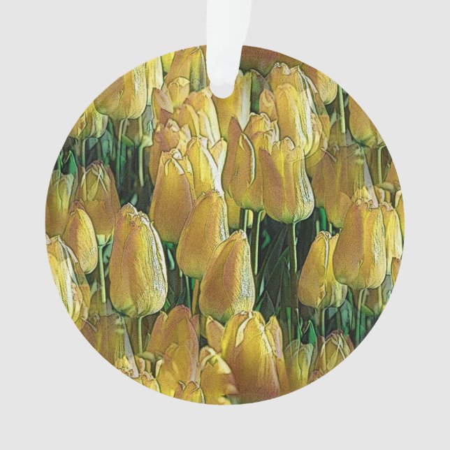 Ornamento Tulipas Amarelas Sunshine (Frente)