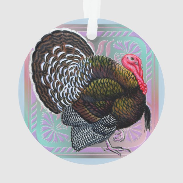 Ornamento Turquia: Tom de Bronze Floral (Verso)