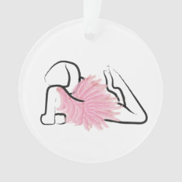 Ornamento Tutu Love Viviana Acrylic Ballerina Ornament