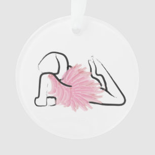 Ornamento Tutu Love Viviana Acrylic Ballerina Ornament