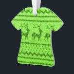 Ornamento Ugly Christmas Sweater pattern<br><div class="desc">Always wanted a traditional Christmas decoration in your tree? Order an ugly Christmas sweater pattern ornament and have that old school Christmas feeling. Not home knitted by Grandma but nevertheless traditional. Many colors available.</div>