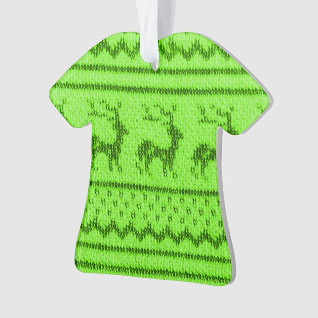 Ornamento Ugly Christmas Sweater pattern (Frente)