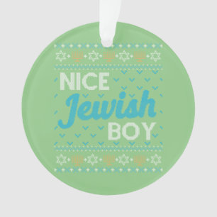 Ornamento Ugly Hanukkah Belo Jewish Boy