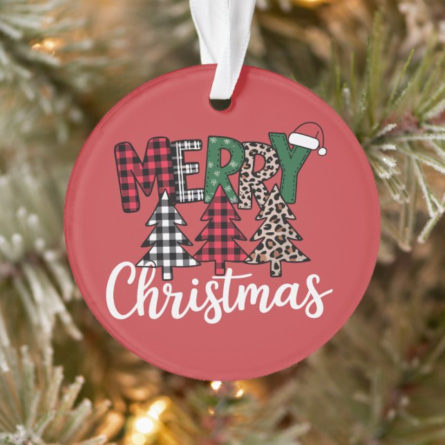 Ornamento Ugly Xmas Merry and Bright Christmas Tree Santa  (Árvore)