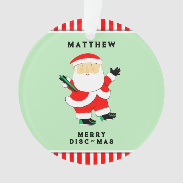 Ornamento Ultimate Frisbee Holiday Gift (Frente)