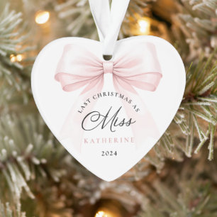 Ornamento Último Natal como Miss Heart