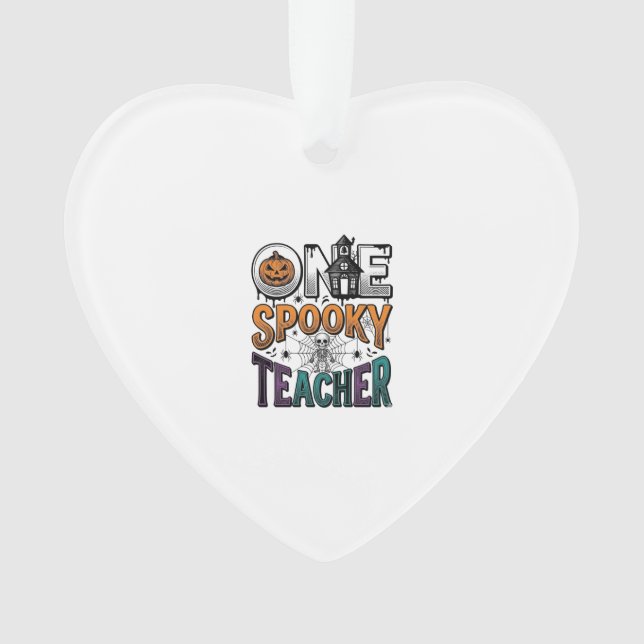 Ornamento Um Design de Vetor de Halloween de um Professor As (Frente)