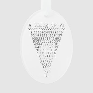 Ornamento Um Gráfico de uma Fatia de Pi