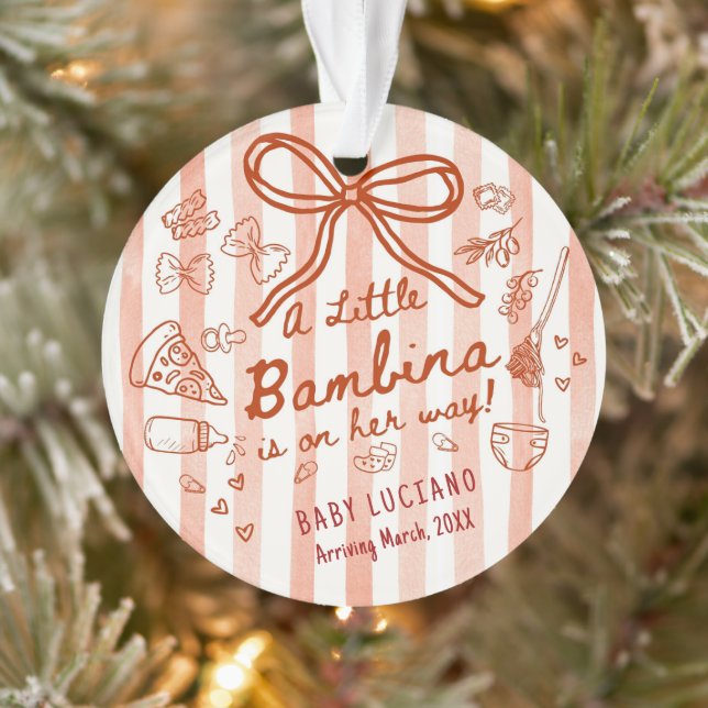 Ornamento Um pouco de Bambina Acrílico  (Árvore)