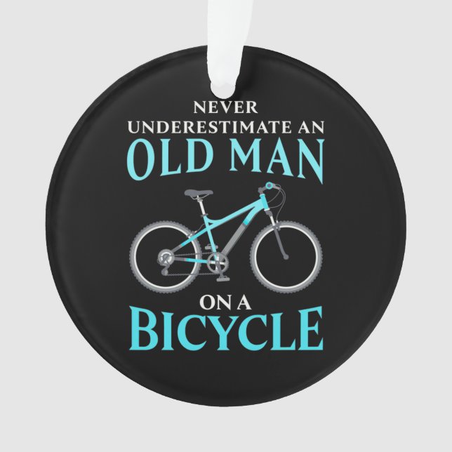 Ornamento Um Velho Numa Bicicleta (Frente)