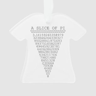 Ornamento Uma fatia do gráfico Pi