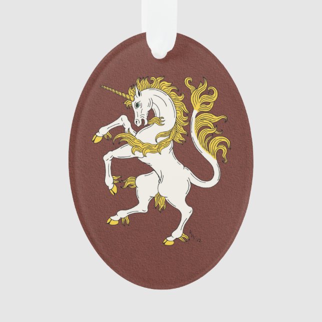 Ornamento Unicorn Rampant (Frente)
