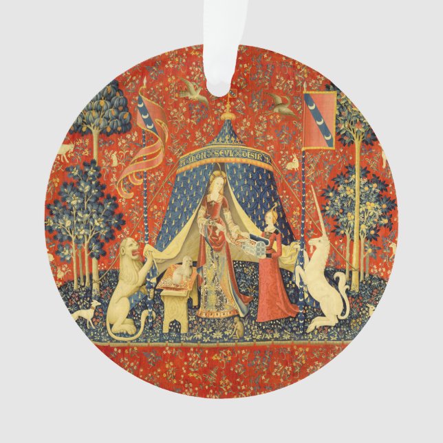 Ornamento Unicorn Tapestries Lady Legend Medieval (Frente)