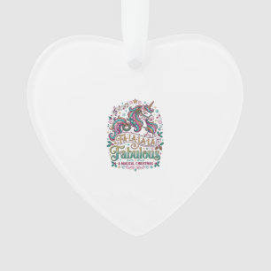 Ornamento Unicórnio Fa La La La Fabuloso Fundo Branco Fofo