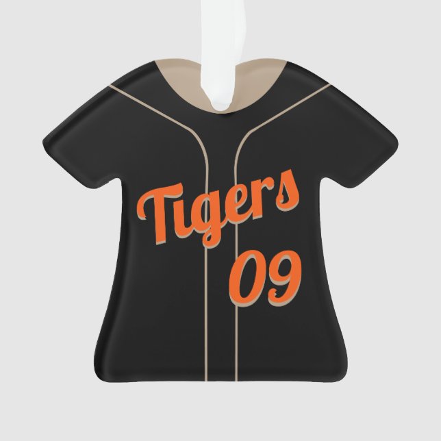 Ornamento Uniforme de Baseball com foto (Frente)