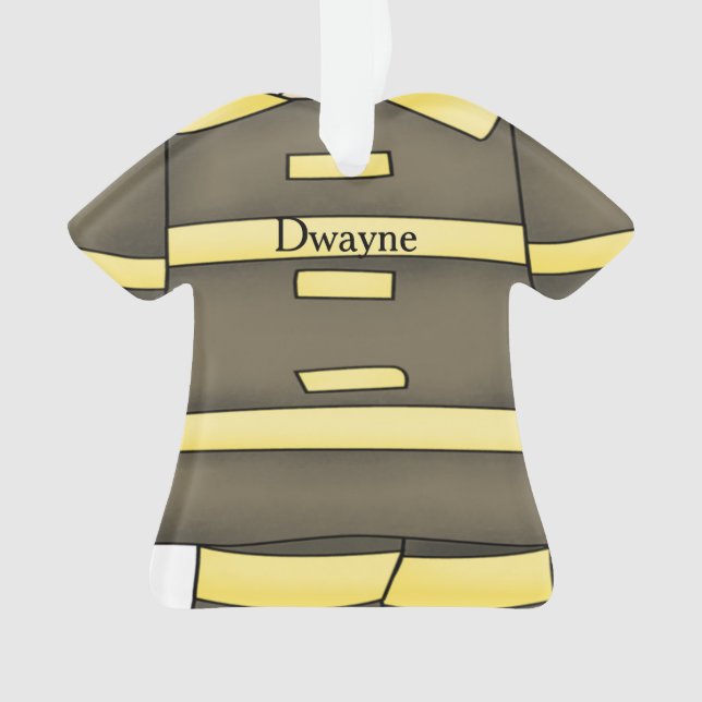 Ornamento Uniforme Personalizado do Fireman (Frente)