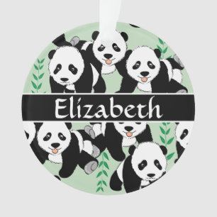 Ornamento Ursos de panda gráficos para personalizar