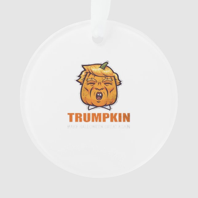 Ornamento Usa Trumpkin Faz Excelente De Halloween Novamente  (Frente)