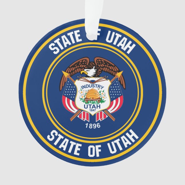 Ornamento Utah Round Emblem (Frente)