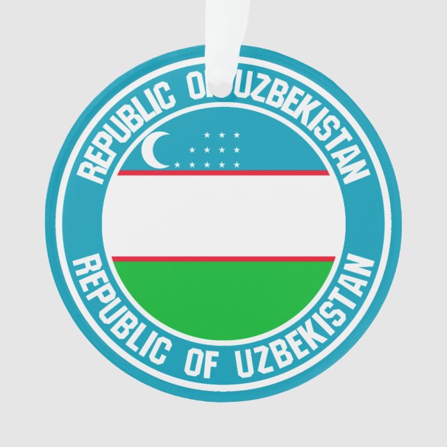 Ornamento Uzbekistan Round Emblem (Frente)