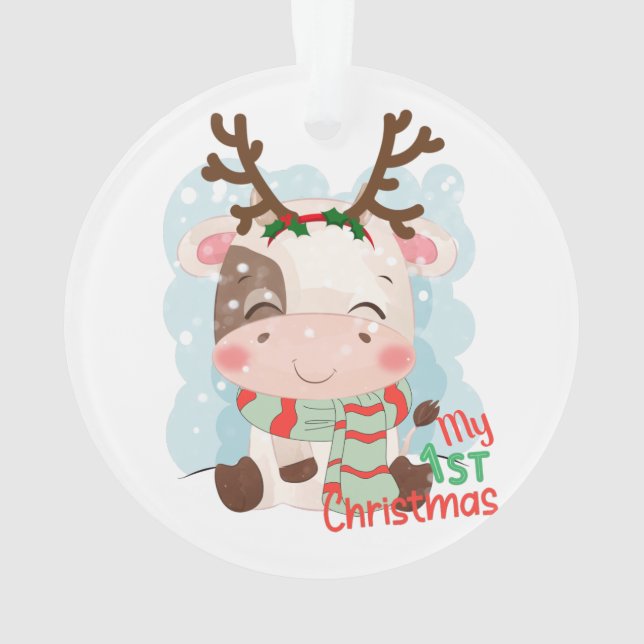 Ornamento Vaca Meu Natal De 1rua (Verso)