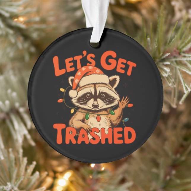 Ornamento Vamos acabar com o Natal Raccoon Feral Xmas (Árvore)