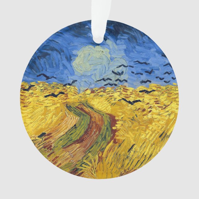 Ornamento Van Gogh Wheat Fields impressionista Painting (Frente)