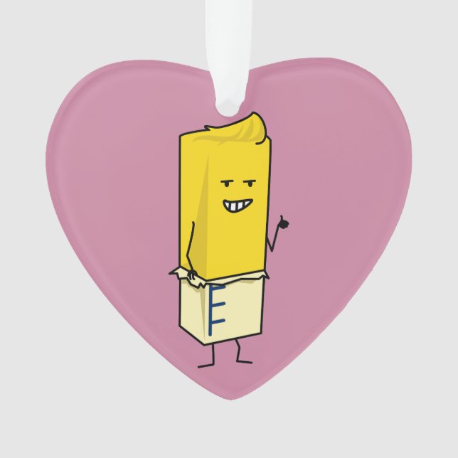 Ornamento Vara amanteigada amanteigada dos polegares felizes (Frente)