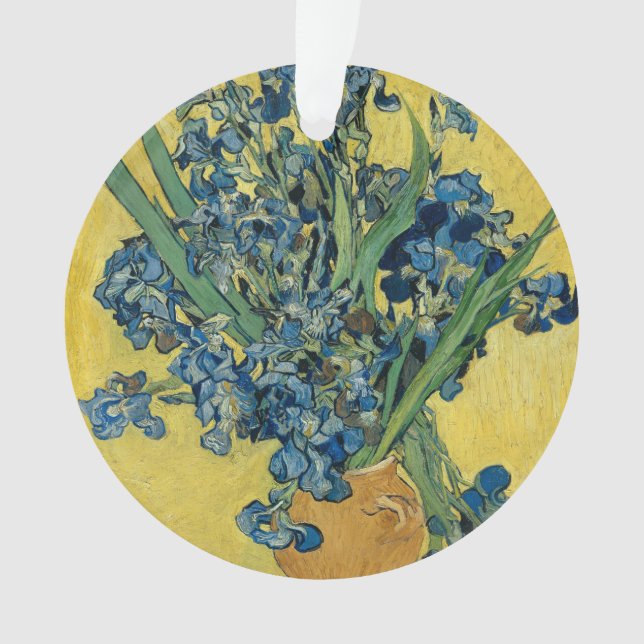 Ornamento Vase com irlandeses de Van Gogh - Vida Estática (Frente)