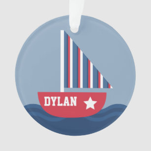 Ornamento Veleiro bonito náutico para miúdos