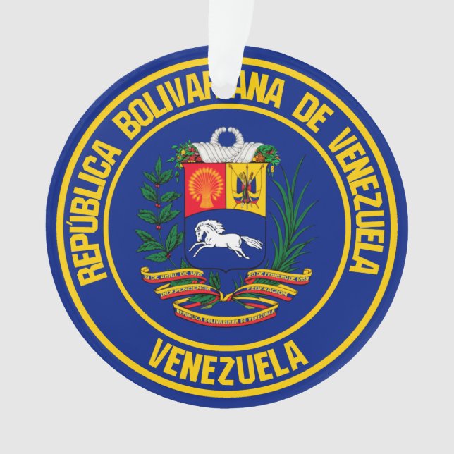 Ornamento Venezuela Round Emblem (Frente)