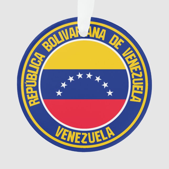 Ornamento Venezuela Round Emblem (Frente)