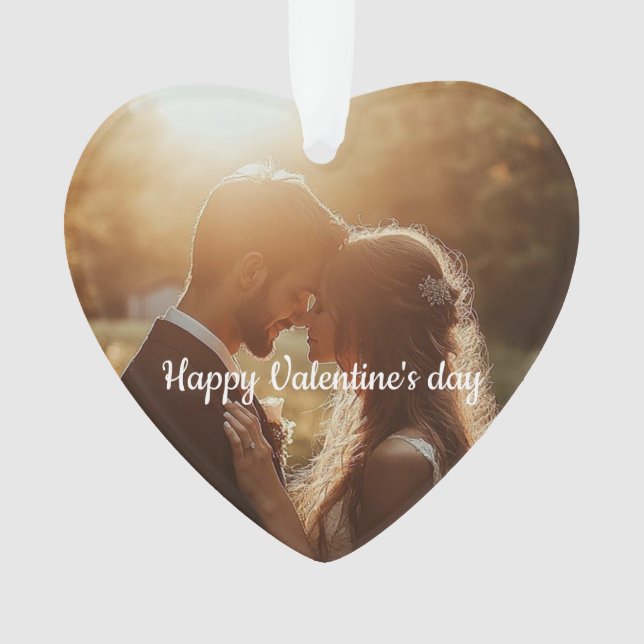 Ornamento Ventilação em forma de coração personalizada Valen (Frente)