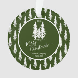 Ornamento Verde | Pinheiro branco Natal | Foto de Férias