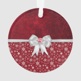 Ornamento vermelho do Grunge do rubi do Natal