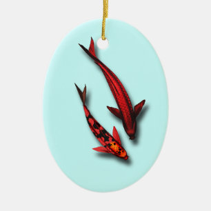 Ornamento vermelho dos peixes de Koi