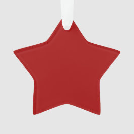Ornamento Vermelho Escuro Candy Maçã Cor Sólida