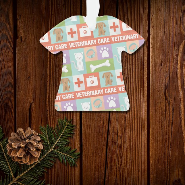 Ornamento Veterinária Profissional Icônica (Criador carregado)