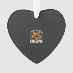 Ornamento Vetor de Abóbora de Engenheiro de Halloween