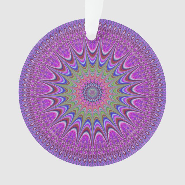 Ornamento Victorian Magenta Mandala (Frente)