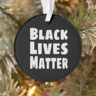 Ornamento Vidas Negras são importantes BLM