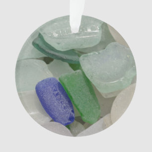 Ornamento Vidro de praia pálido