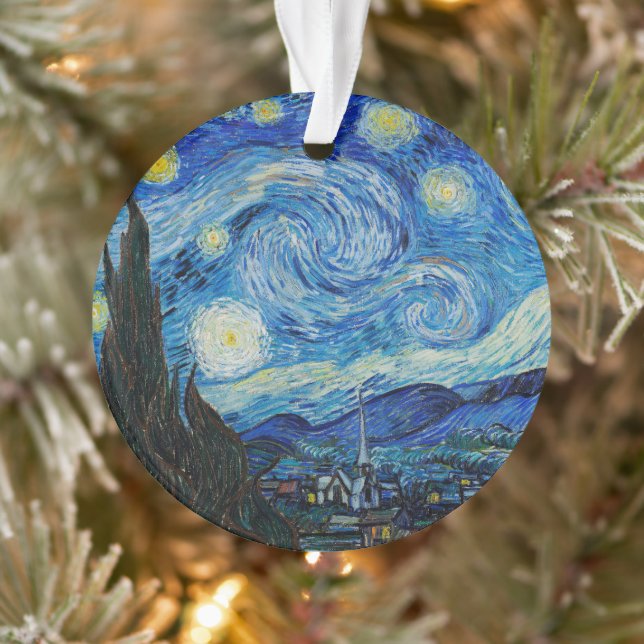 Ornamento Vincent Van Gogh Na Noite Estrelada (Árvore)
