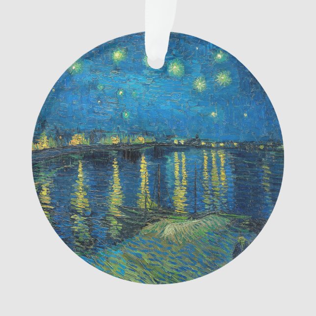 Ornamento Vincent Van Gogh Starry Night Over the Rhone (Frente)